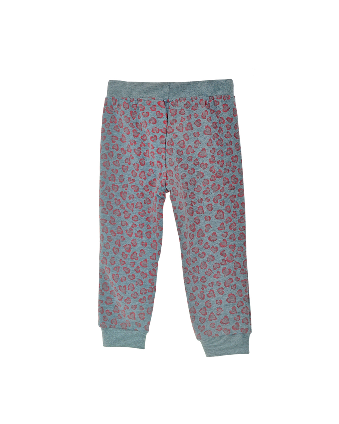 Sweatpant de animal print rosado y gris