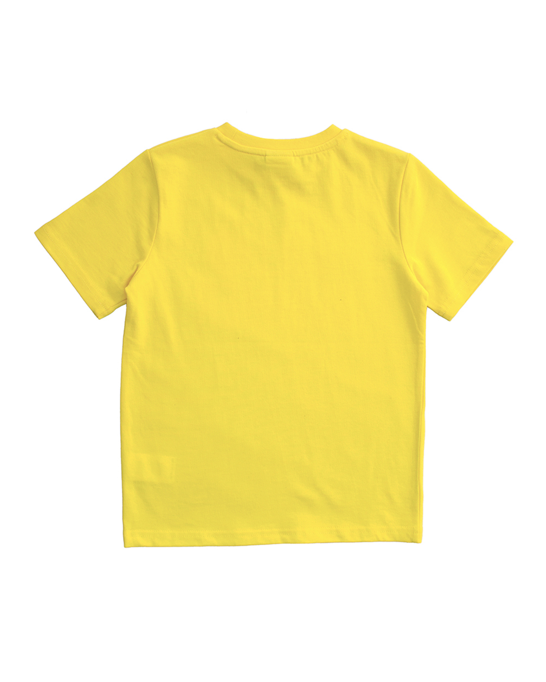 Franela amarilla con gráfico en blanco