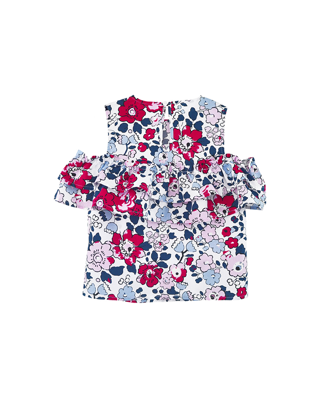 Blusa con estampado de flores