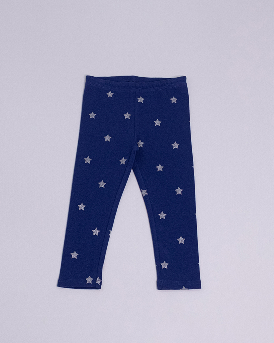 Legging azul con estrellas plateadas