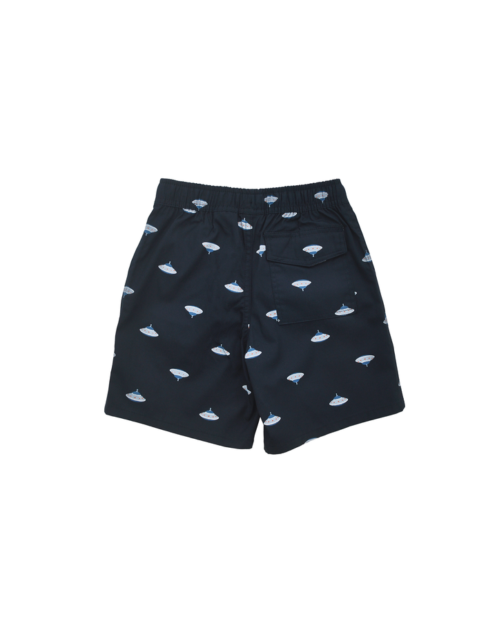 Short azul marino con estampado