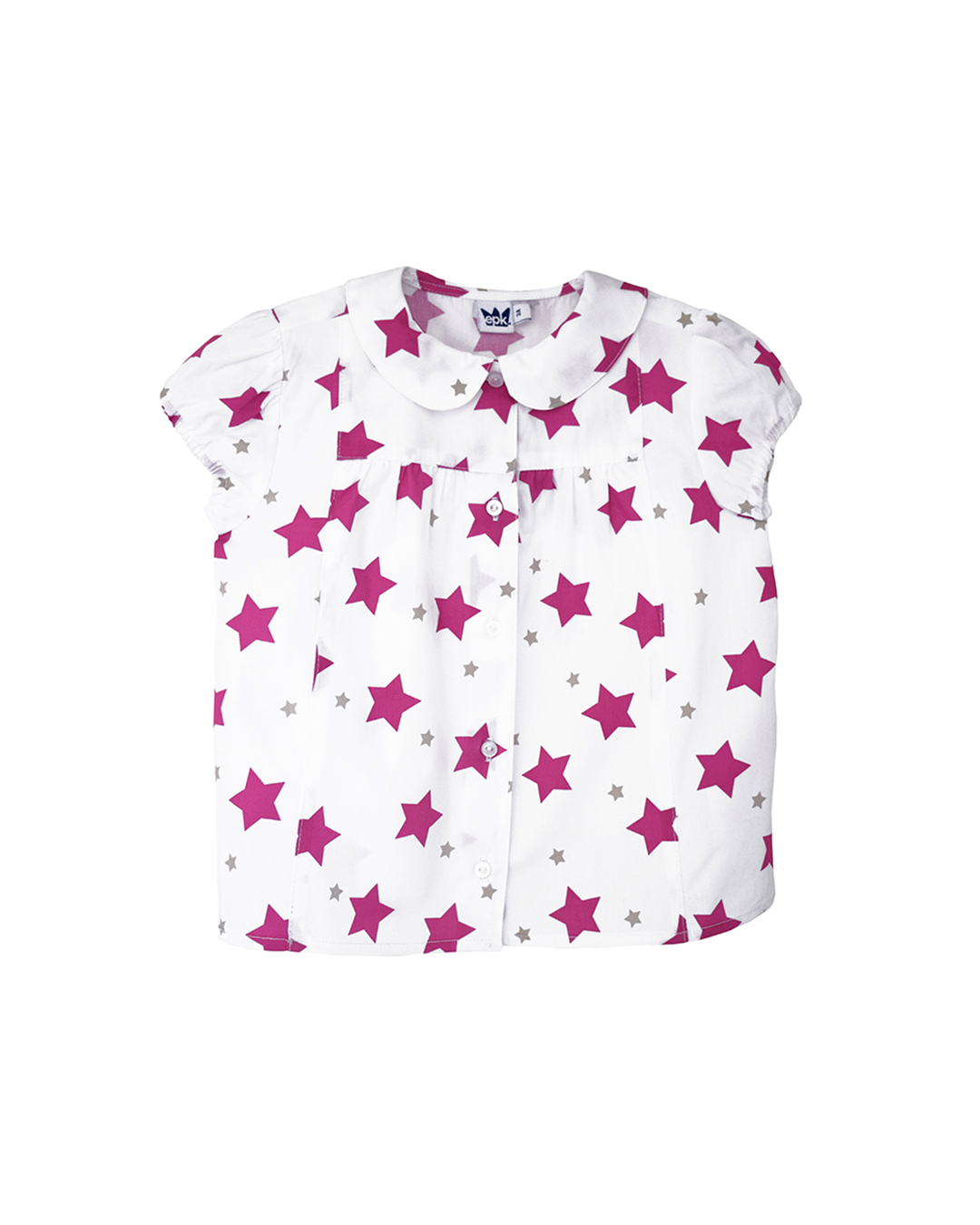 Blusa manga corta con estrellas