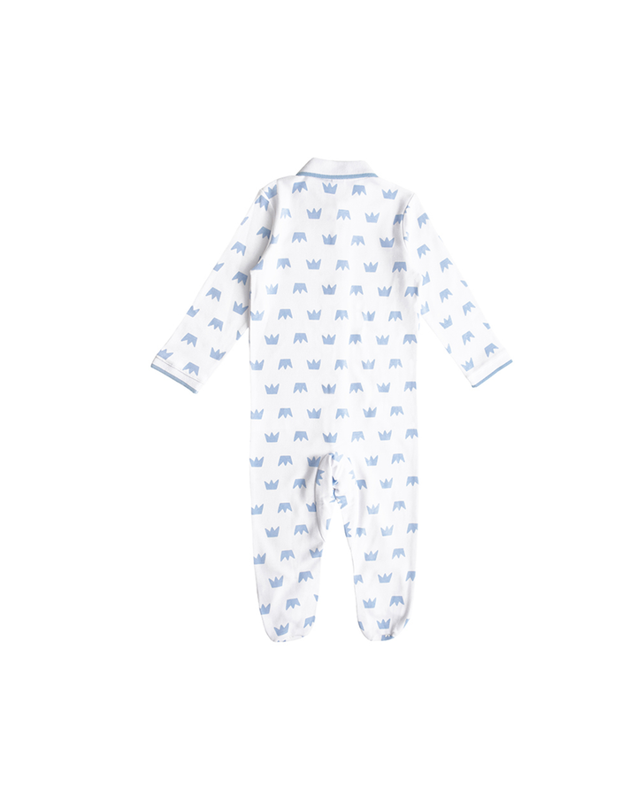 Pijama de coronas azules