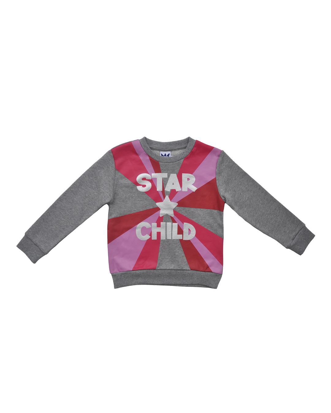 Sweatshirt gris con gráfico Star Child