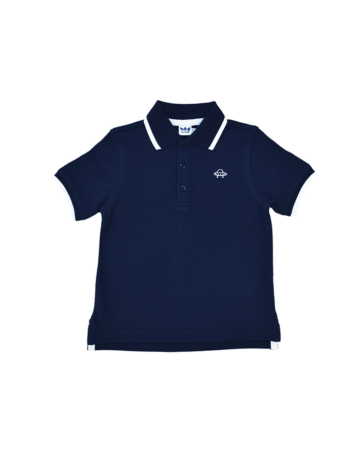 Polo azul marina con bordado
