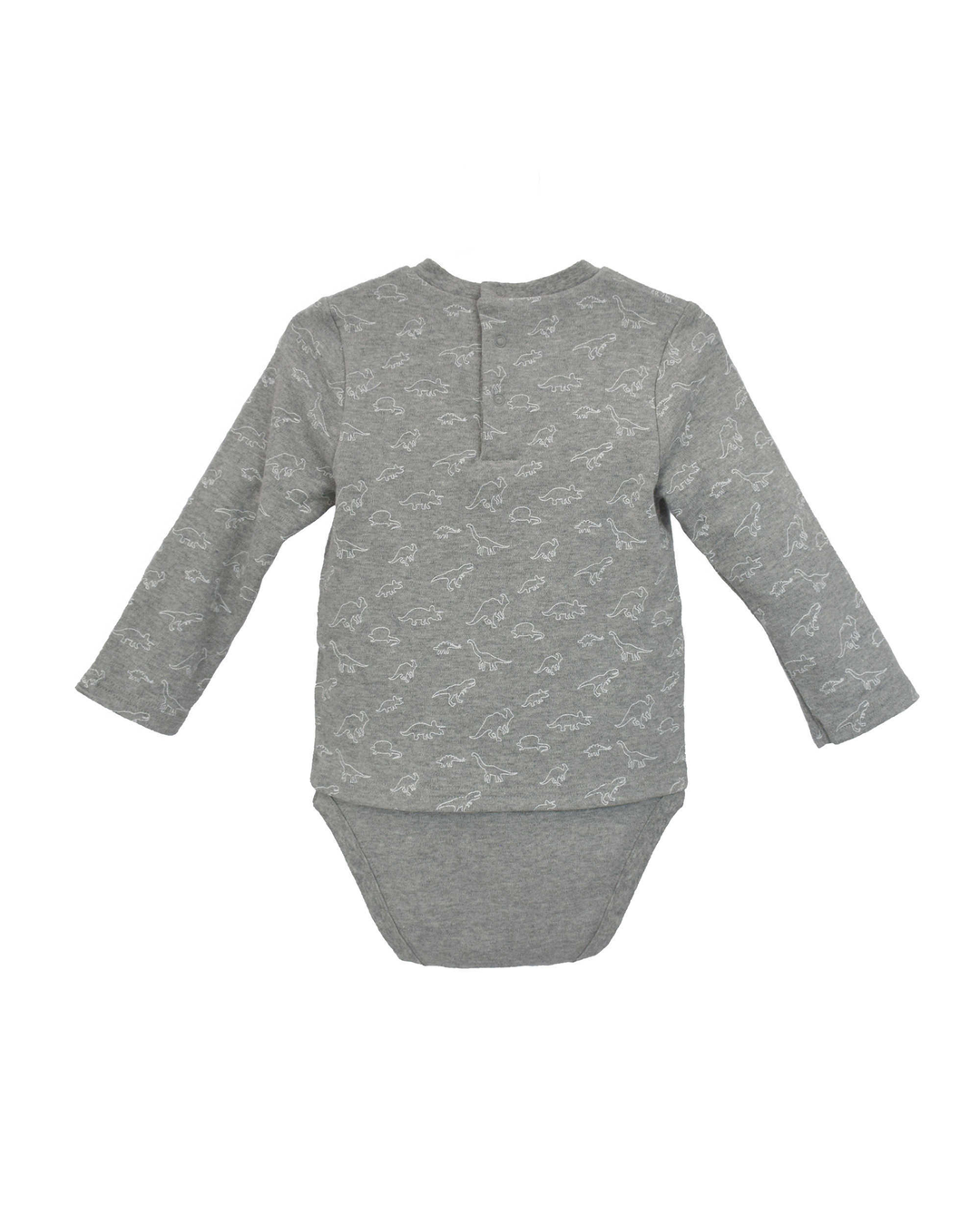 Body Manga Larga Gris