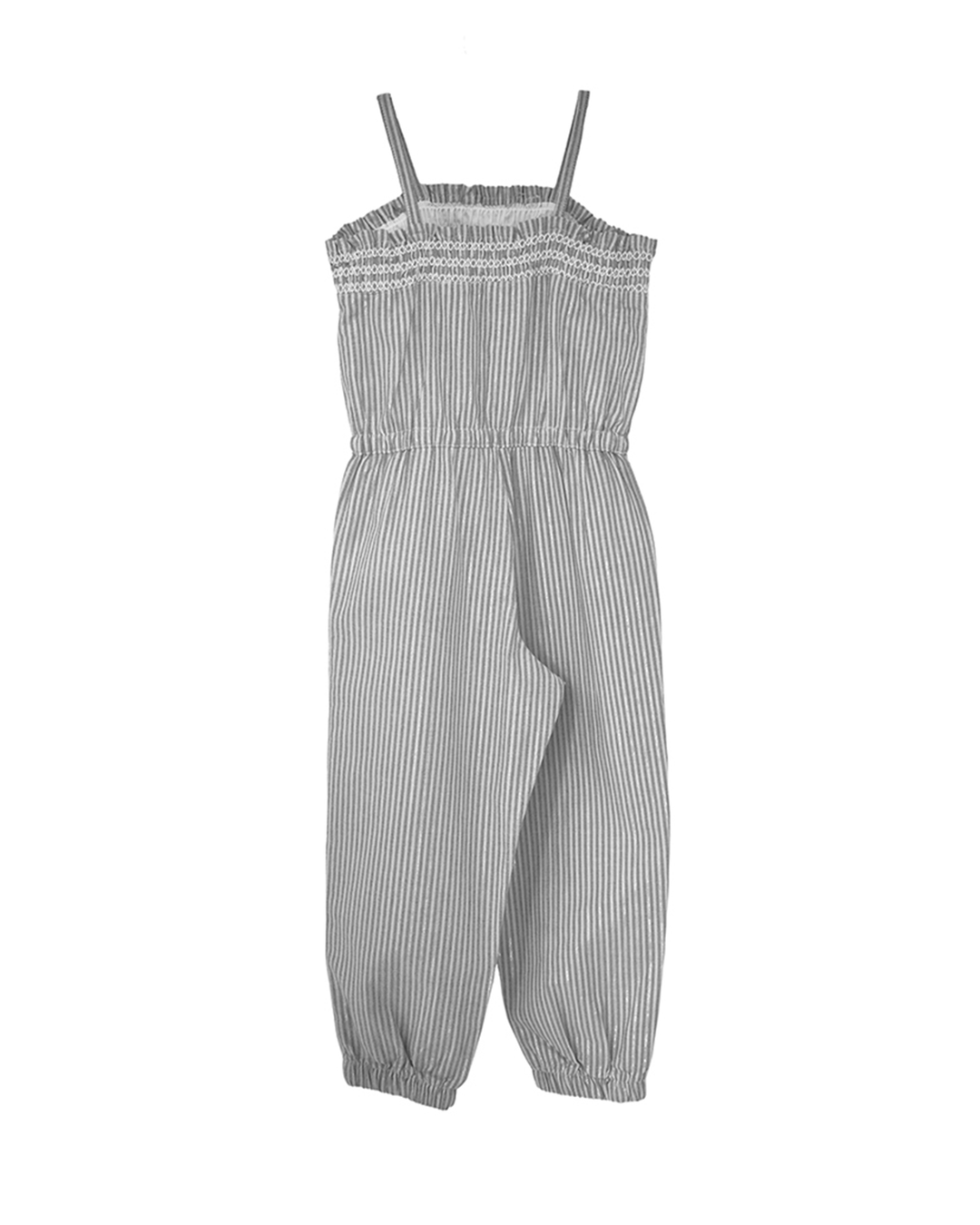 Jumpsuit con rayas metálicas