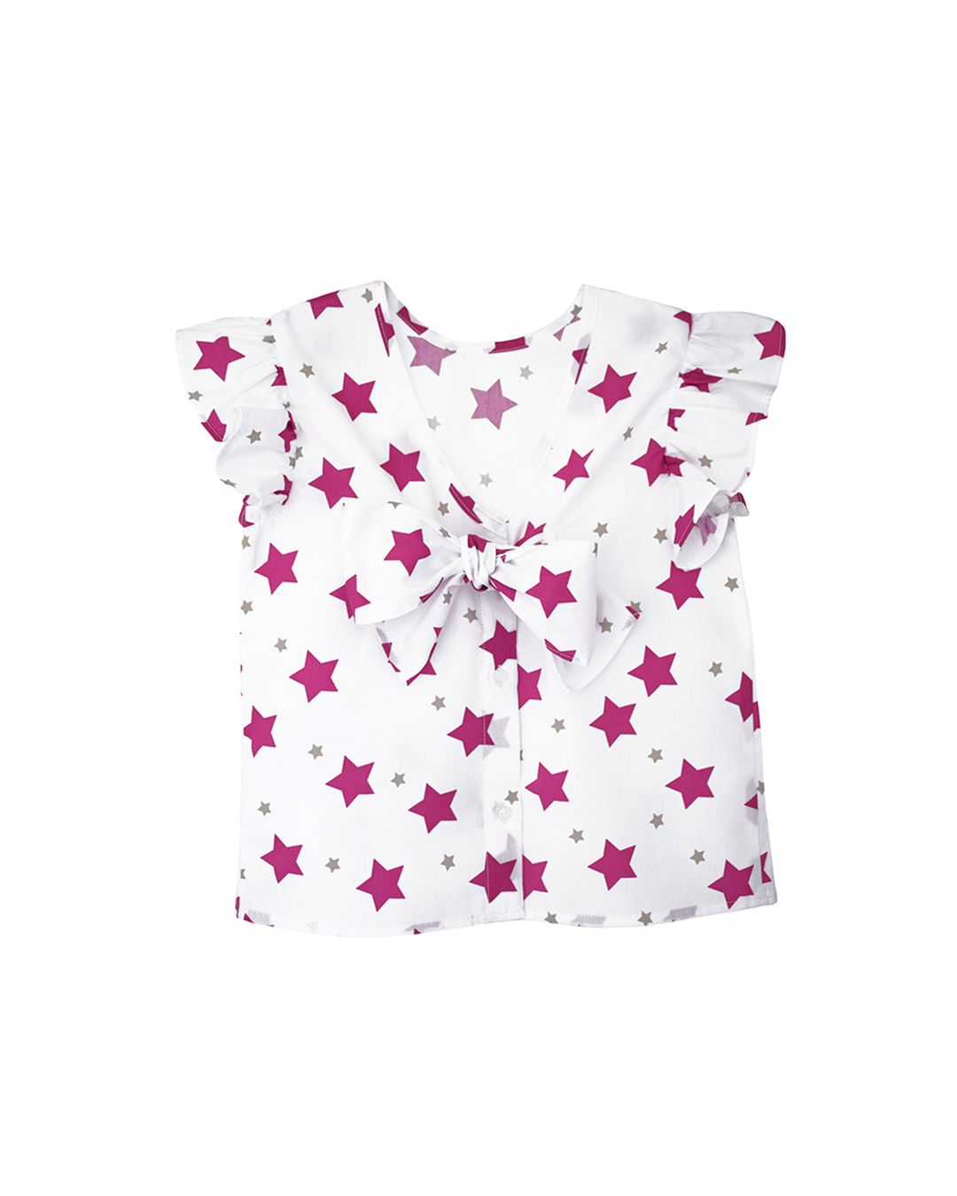 Blusa sin mangas con estampado de estrellas