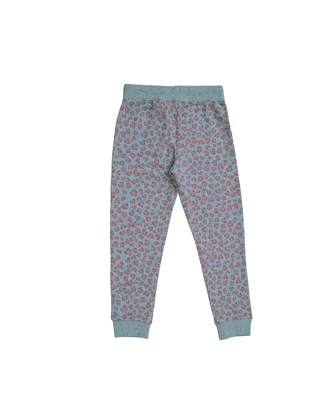 Sweatpant de animal print rosado y gris