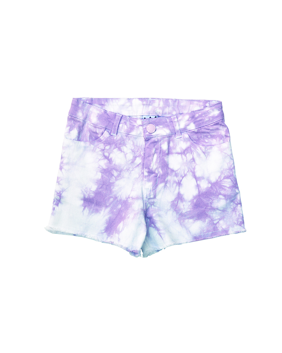 Short tie dye morado