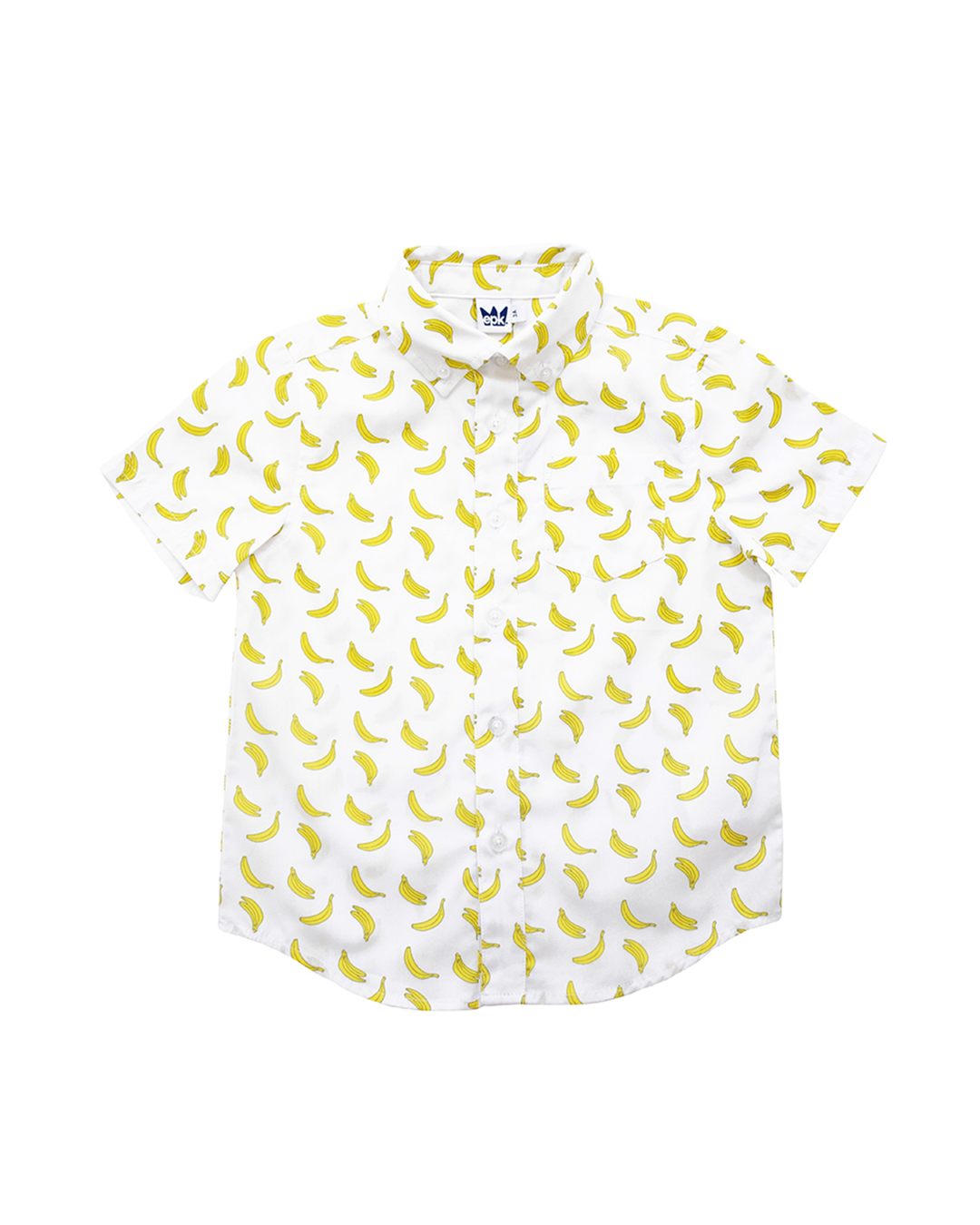 Camisa blanca con bananas