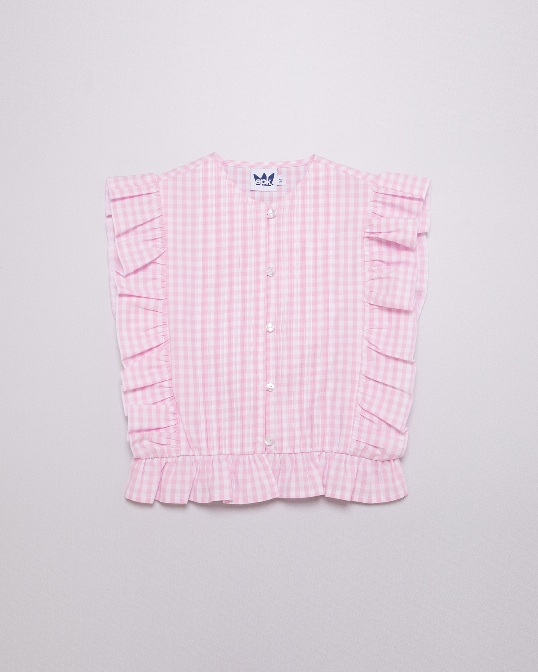 Blusa vichy rosado