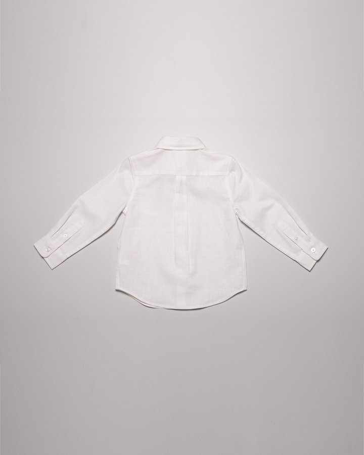 Camisa blanca manga larga