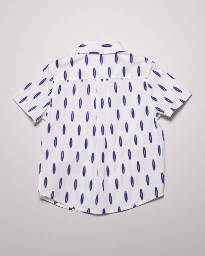 Camisa blanca estampada