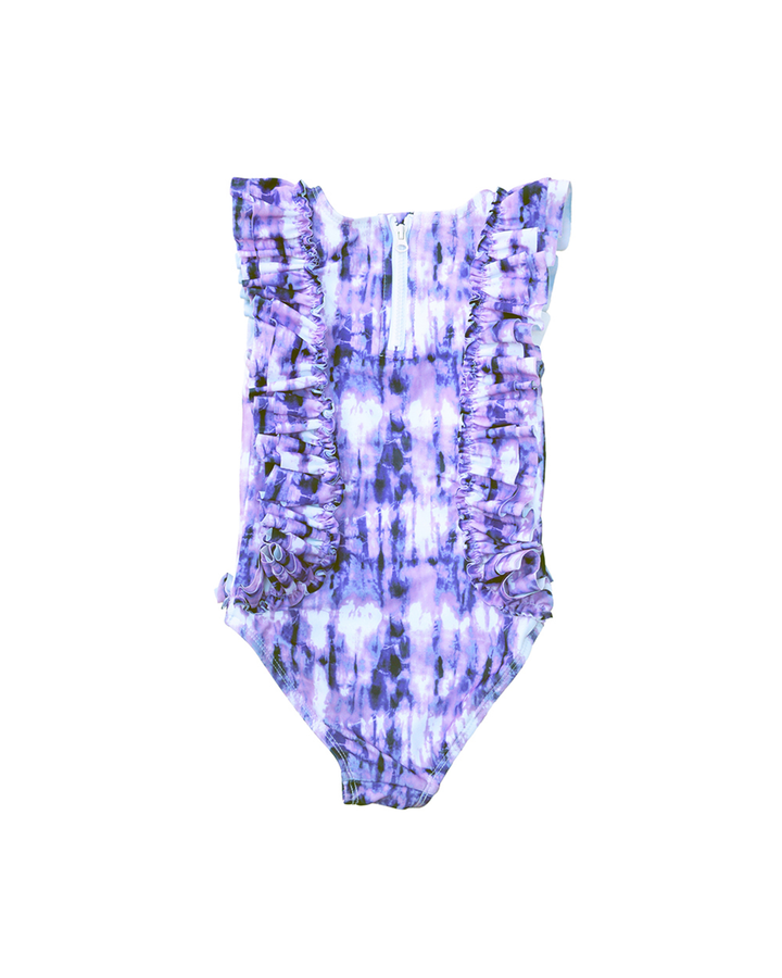 Traje de baño tie dye morado para Bebé Niña