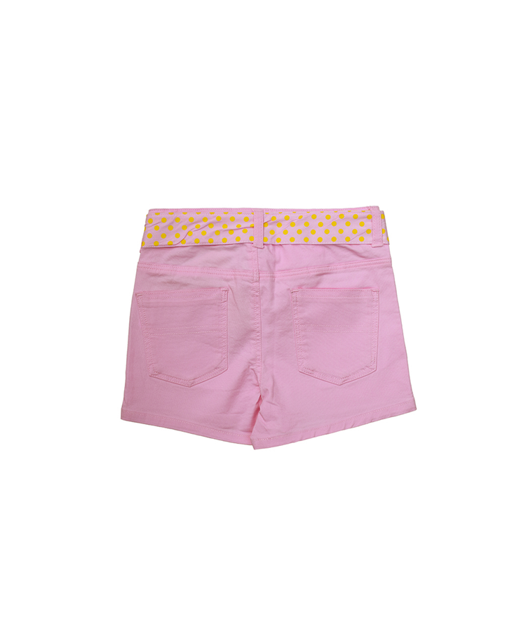 Short rosado con cinturón
