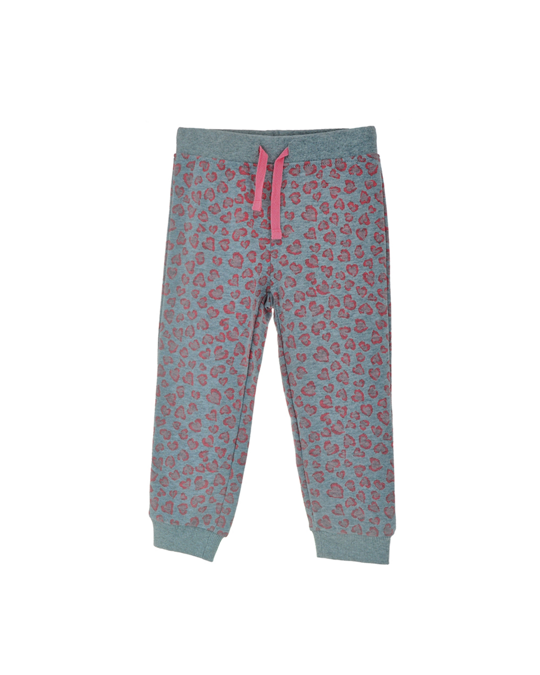 Sweatpant de animal print rosado y gris