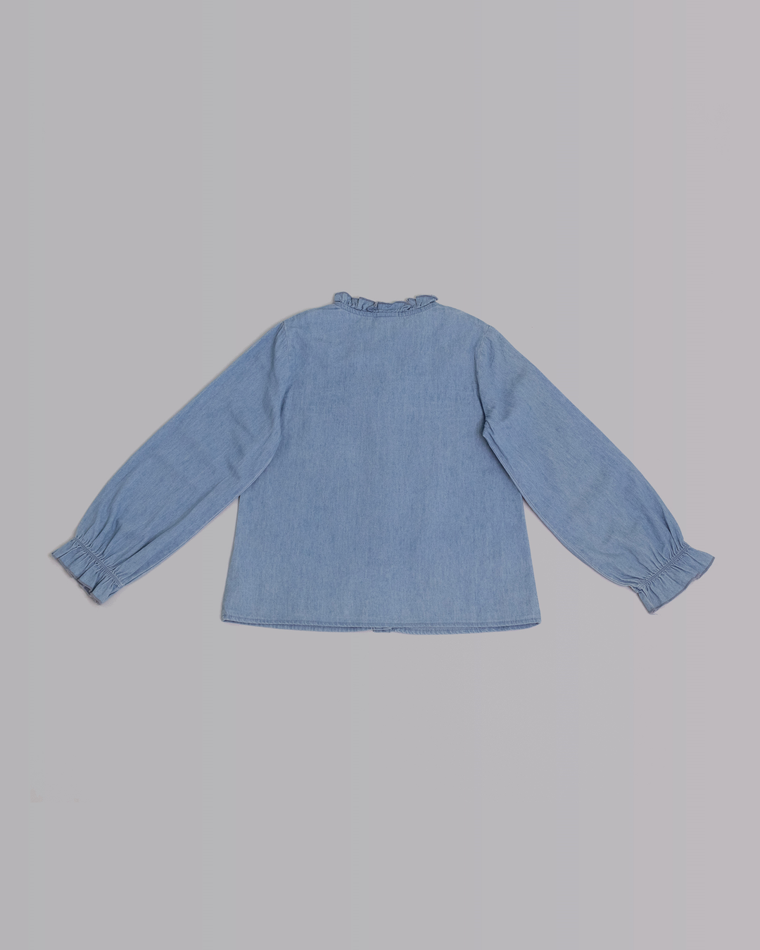 Blusa manga larga de chambray