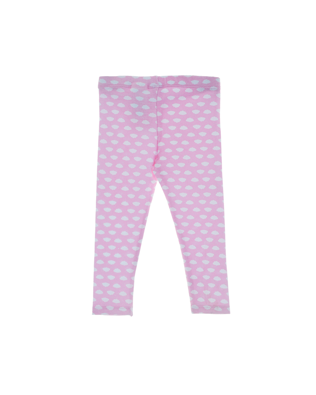 Legging rosado con nubes blancas