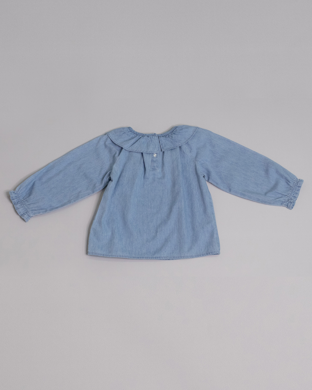 Blusa manga larga de chambray