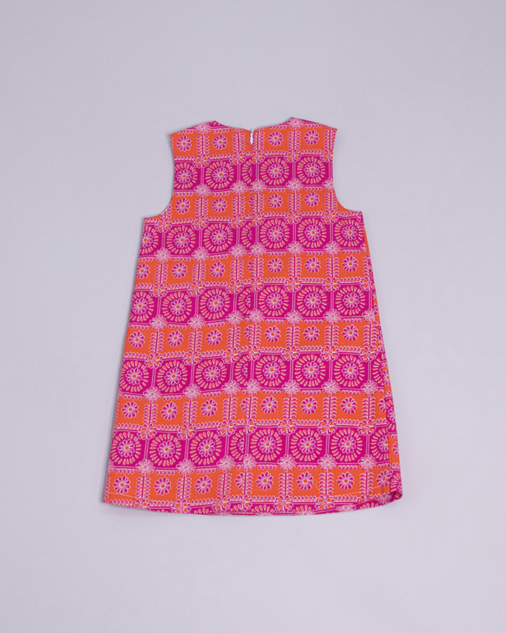 Vestido multicolor de piquet