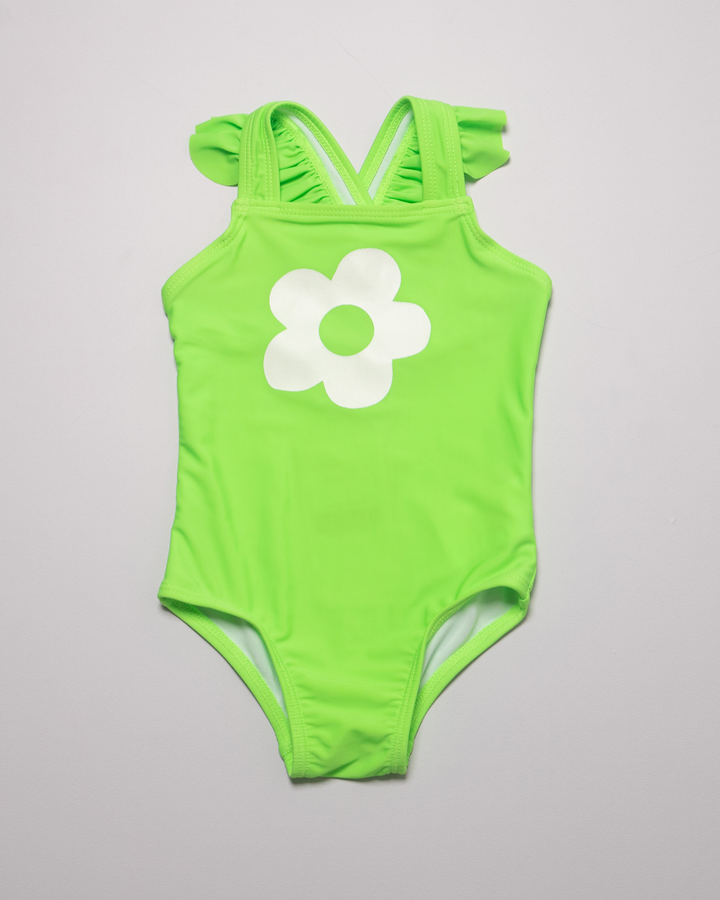 Traje de baño verde con grafico para Bebé Niña