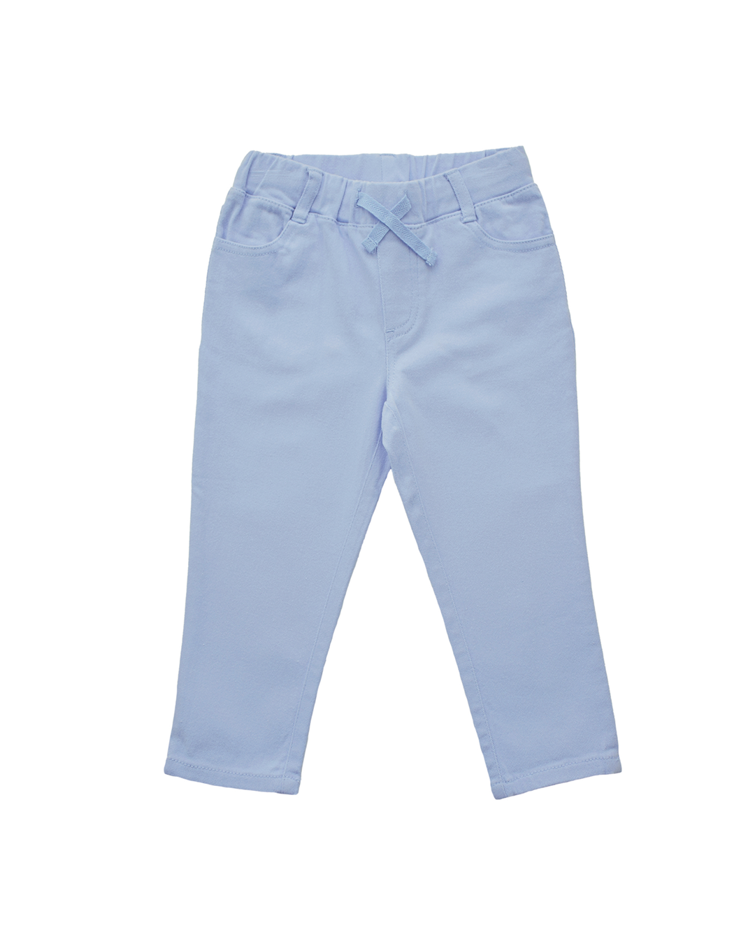 Pantalón azul claro con elástico en cintura