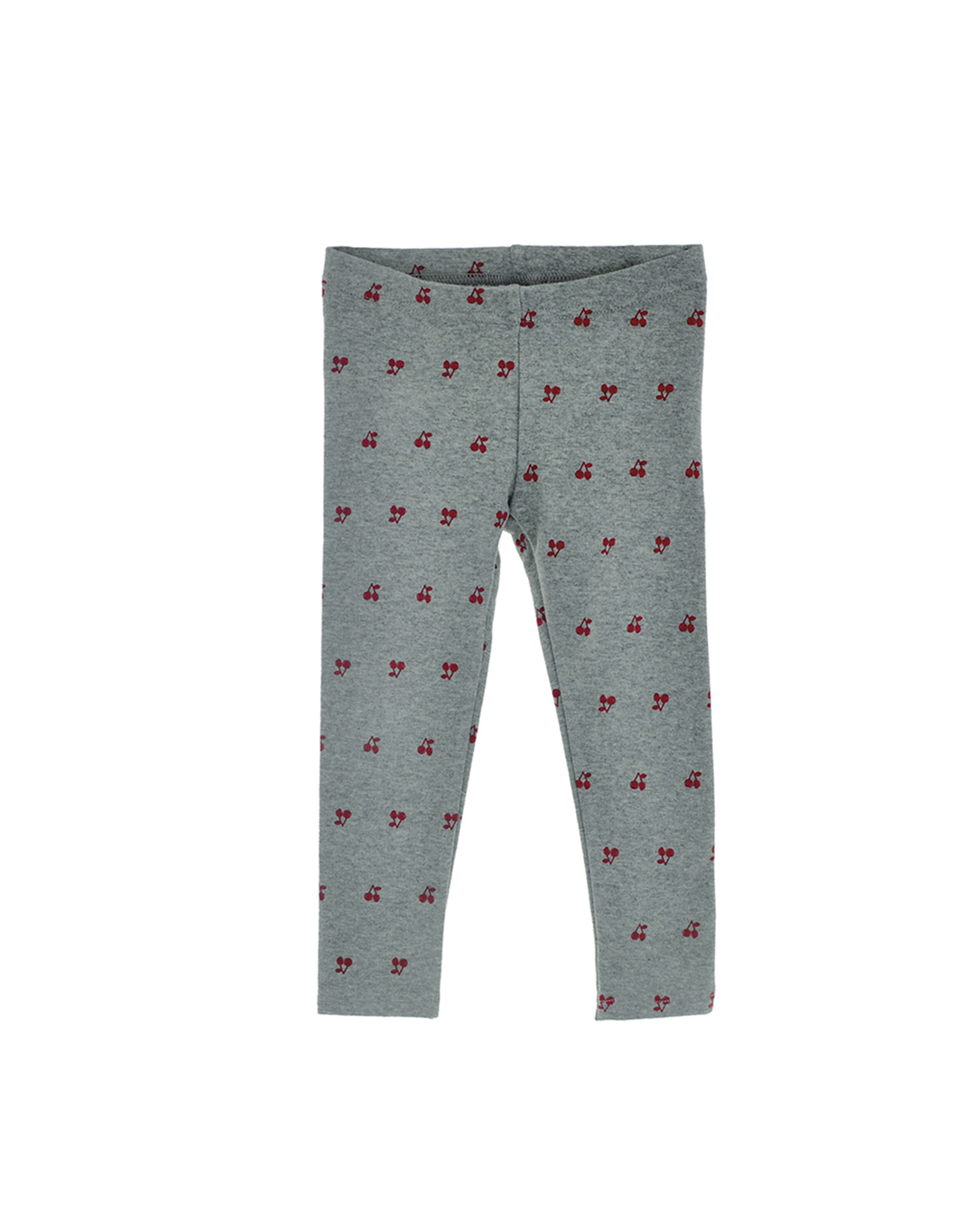 Legging gris con cerezas rojas