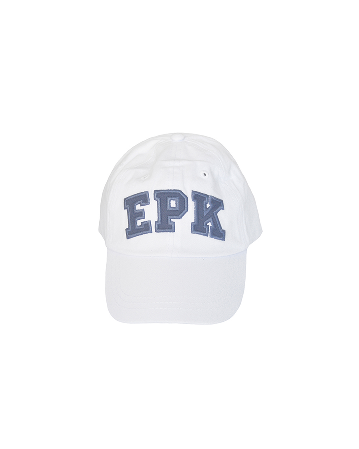 Gorra blanca con EPK en blanco