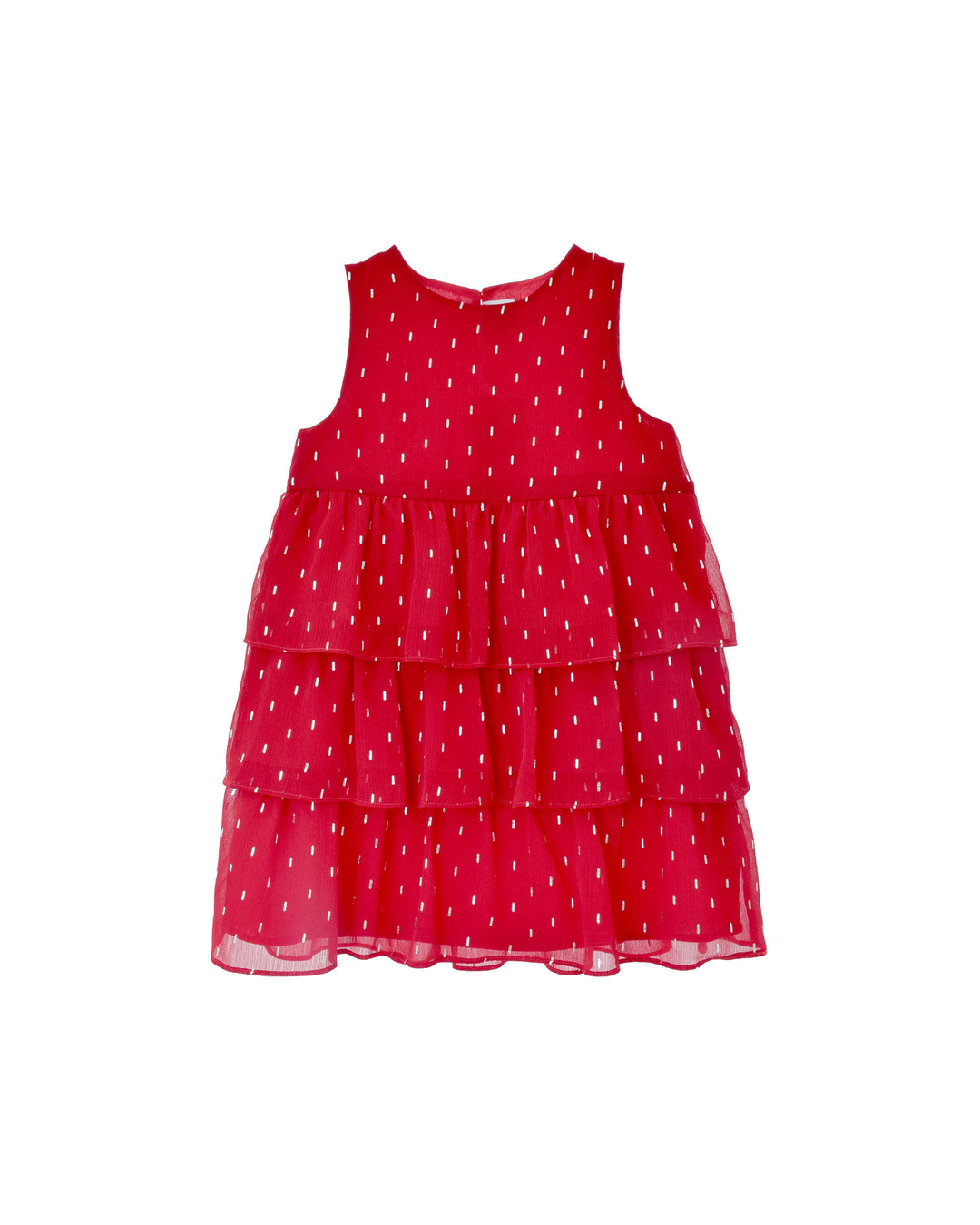 Vestido De Capas Rojo