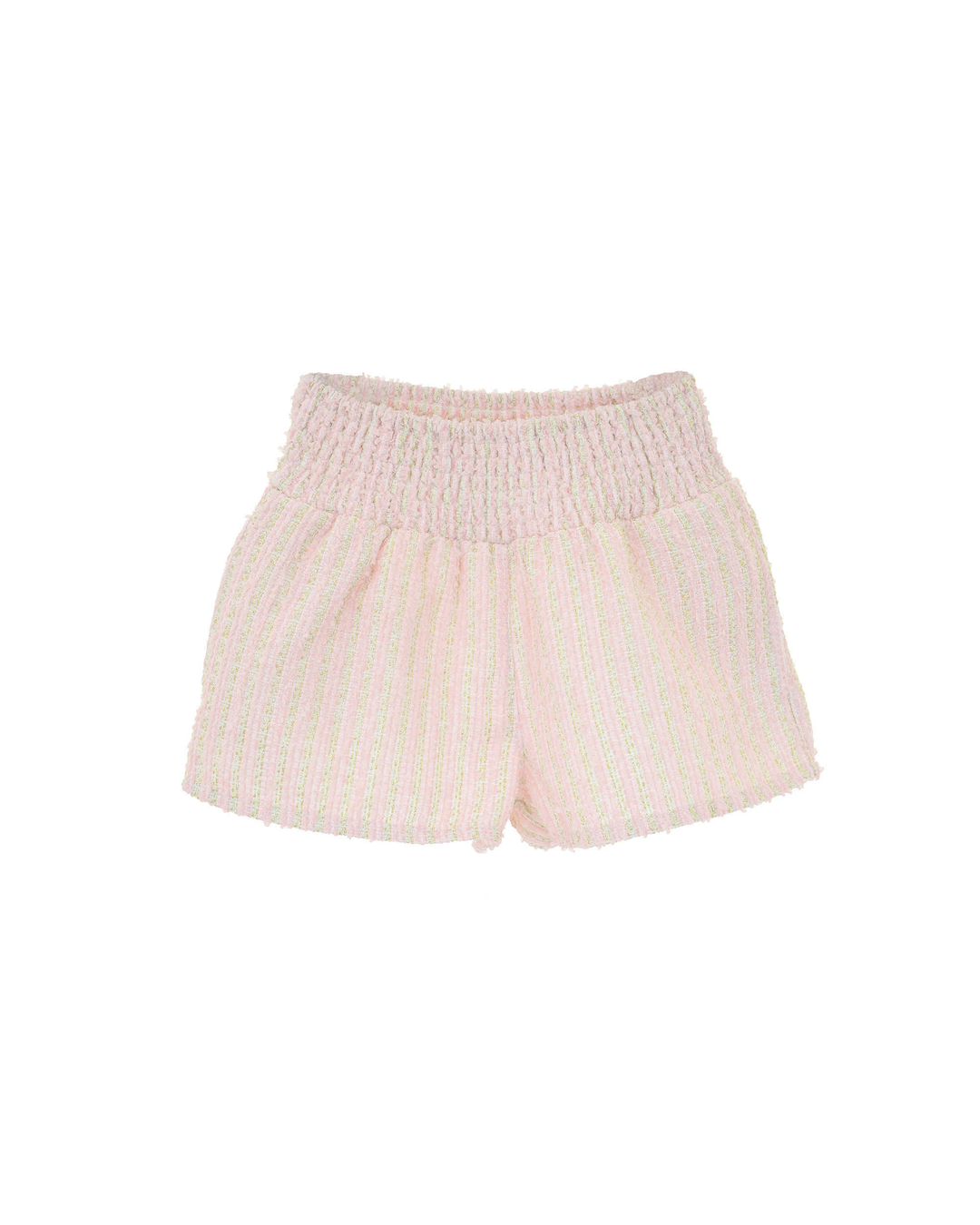 Short De Tweed En Tonos Rosados