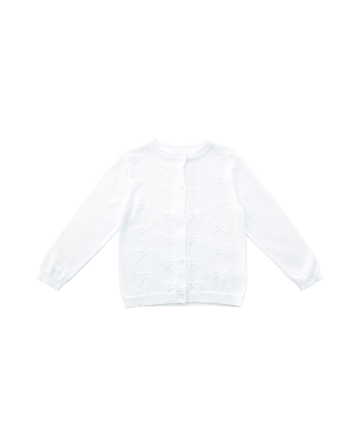 Cardigan blanco con estrellas