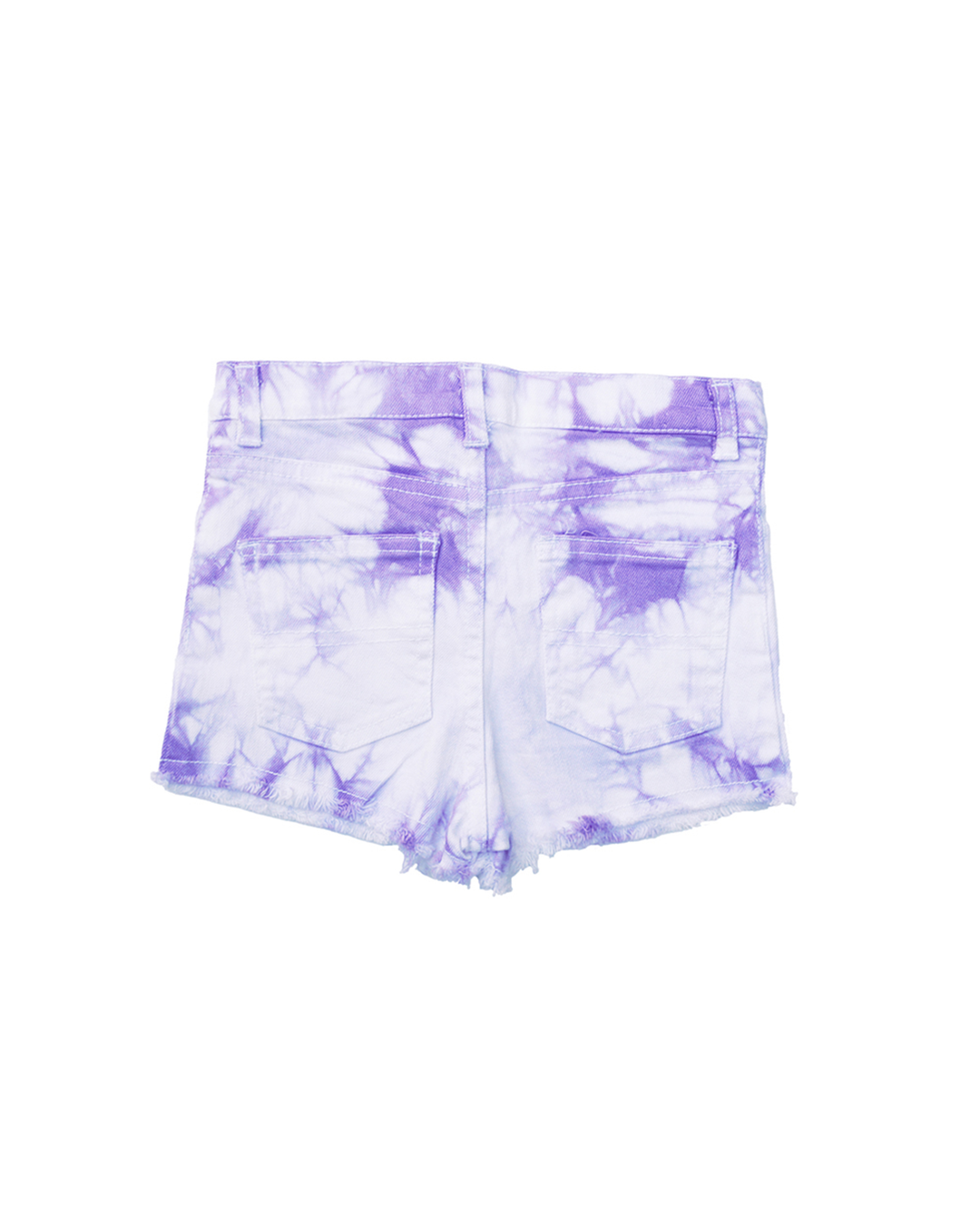 Short tie dye morado