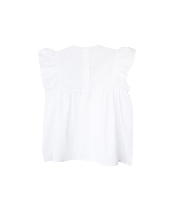 Blusa sin mangas con nido de abeja azul marino