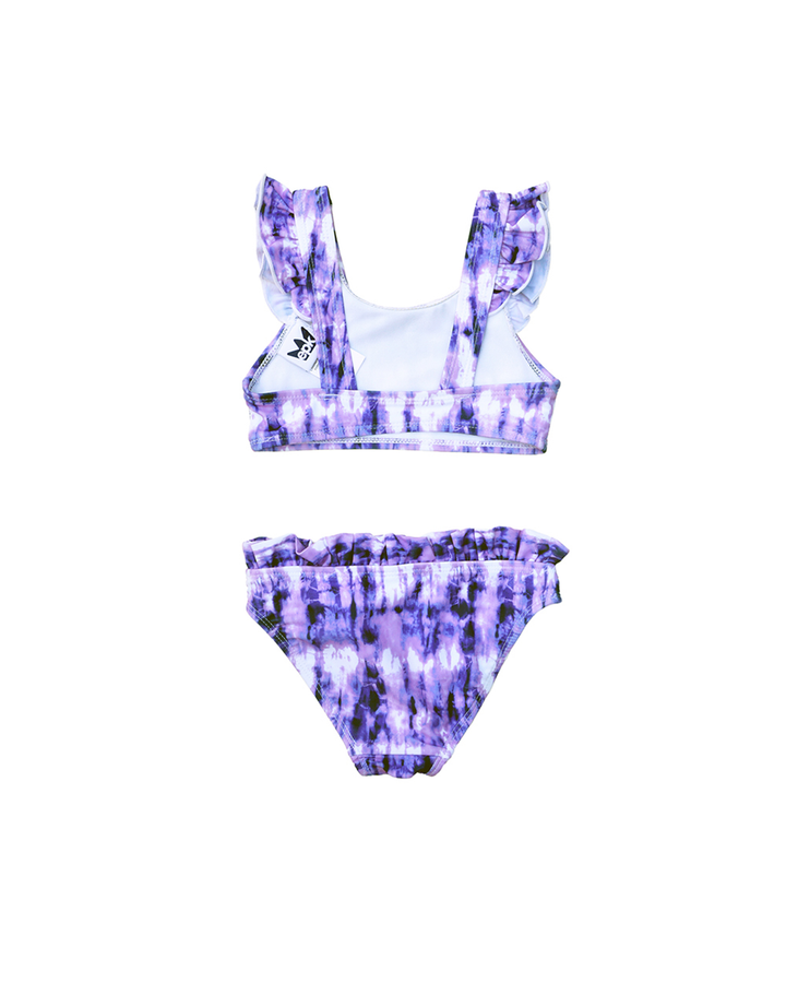 Bikini tie dye morado para Niña