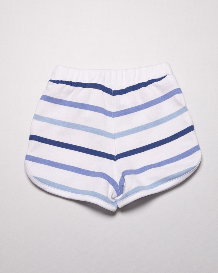Short Jogging con rayas azules