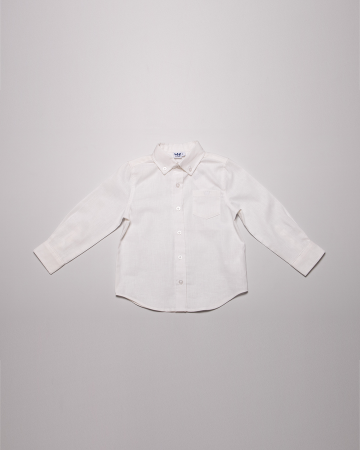 Camisa blanca manga larga