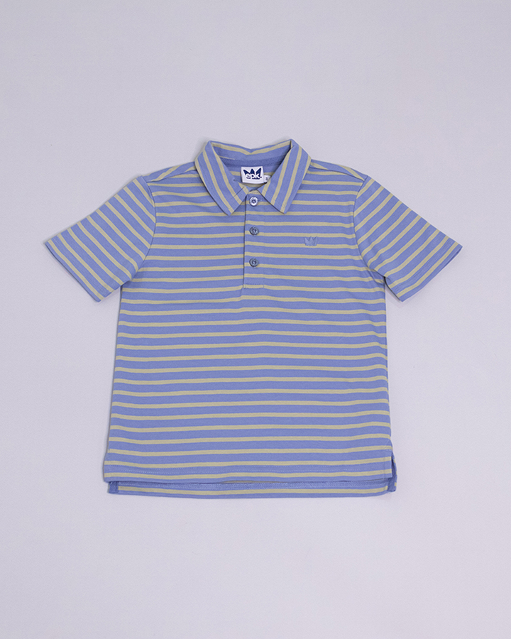Chemise de rayas grises y azules