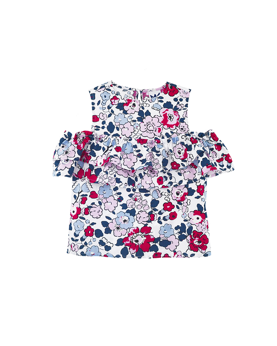 Blusa con estampado de flores