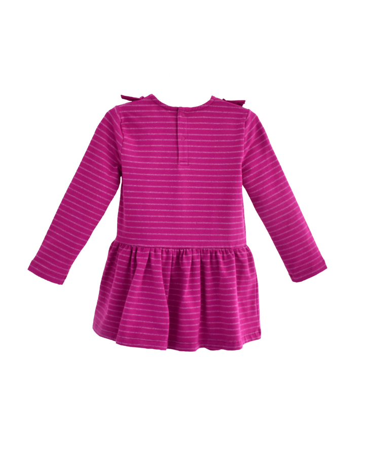 Vestido Manga Larga Frambuesa