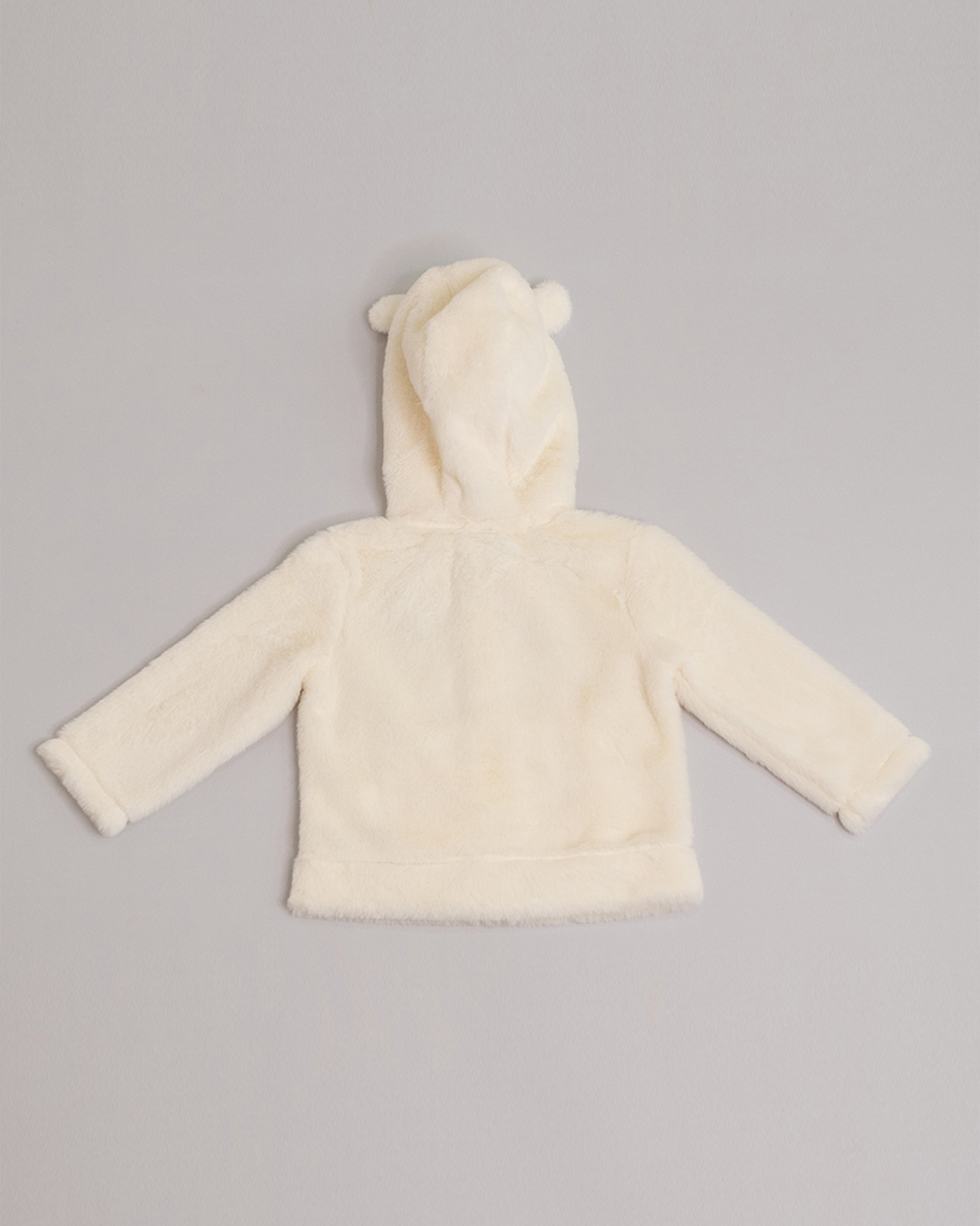 Sweatshirt crema con bordado de estrella plateada