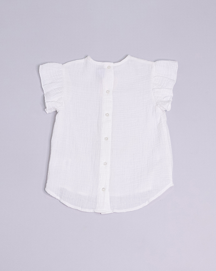 Blusa blanca sin mangas