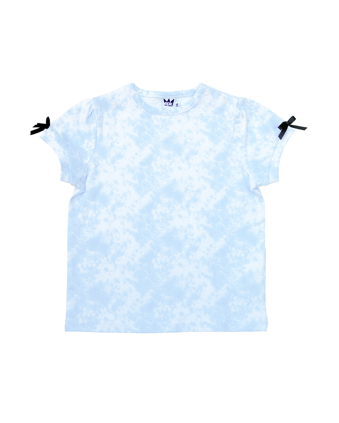 Franela manga corta tie dye azul