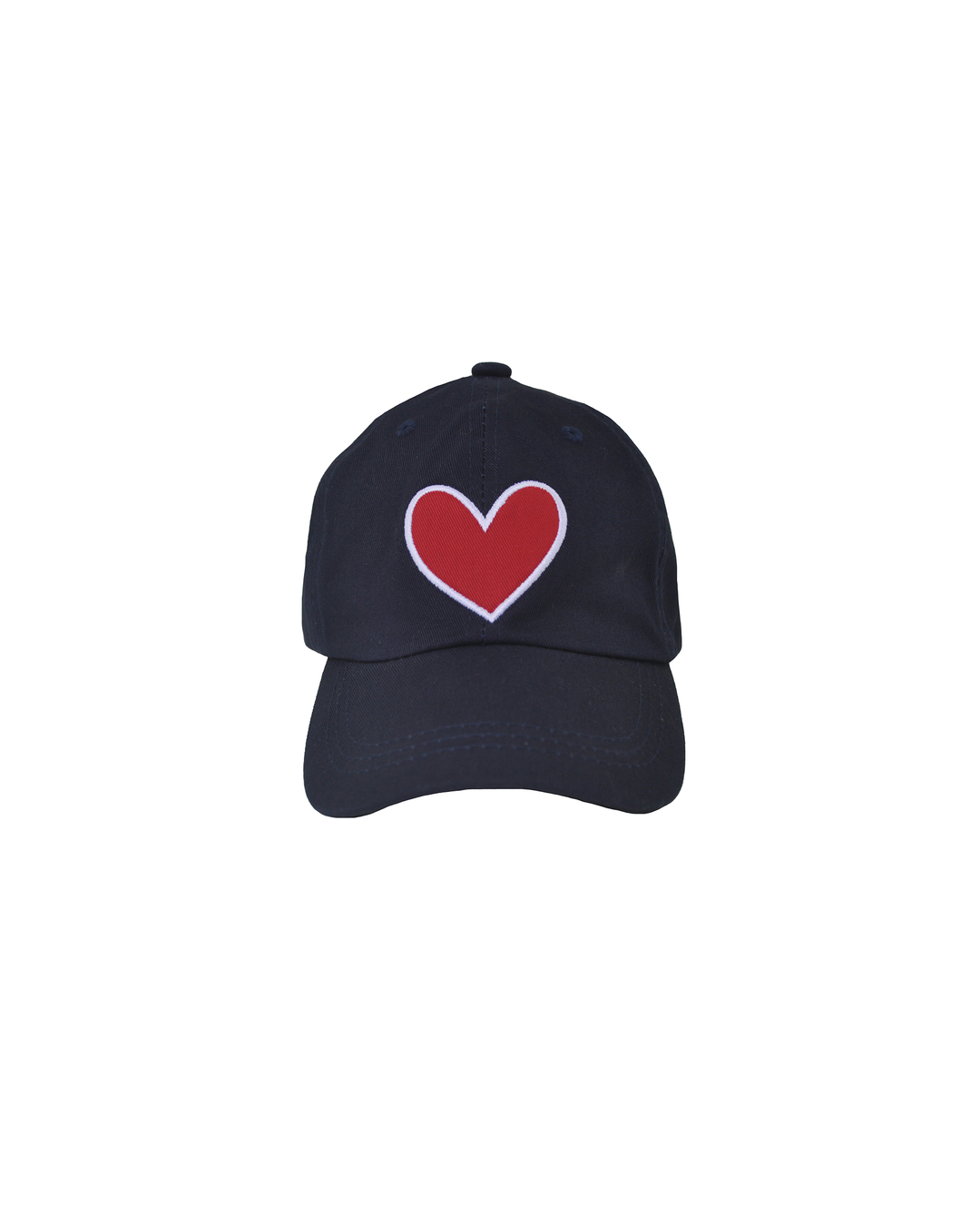 Gorra azul con corazón bordado