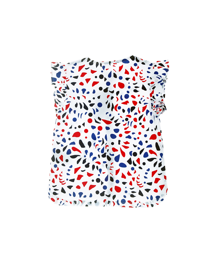 Blusa sin mangas estampada