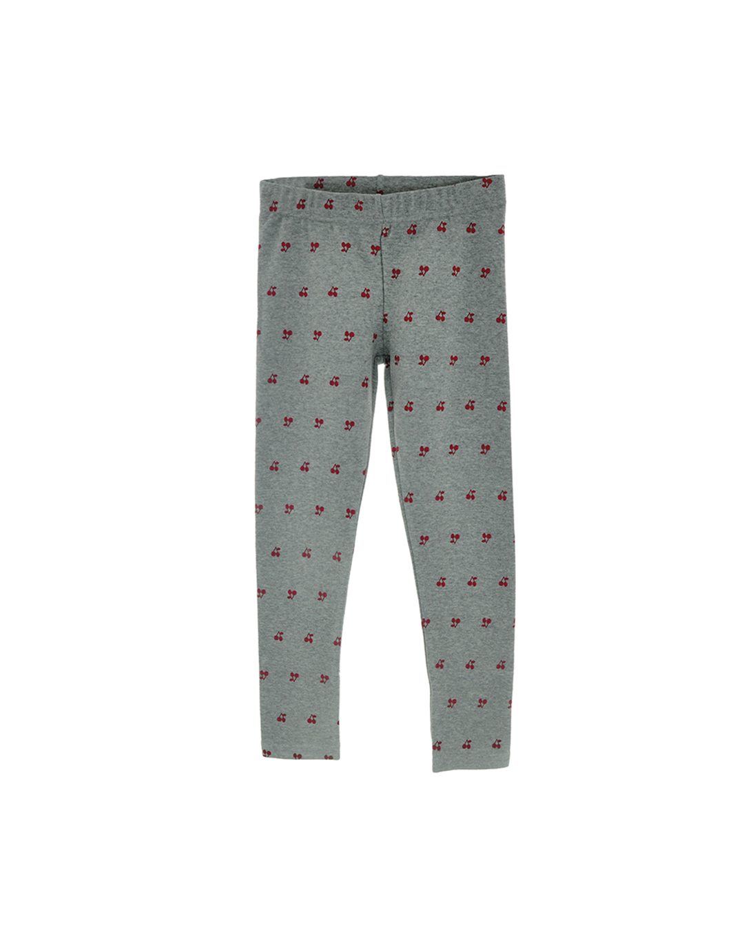 Legging gris con cerezas rojas