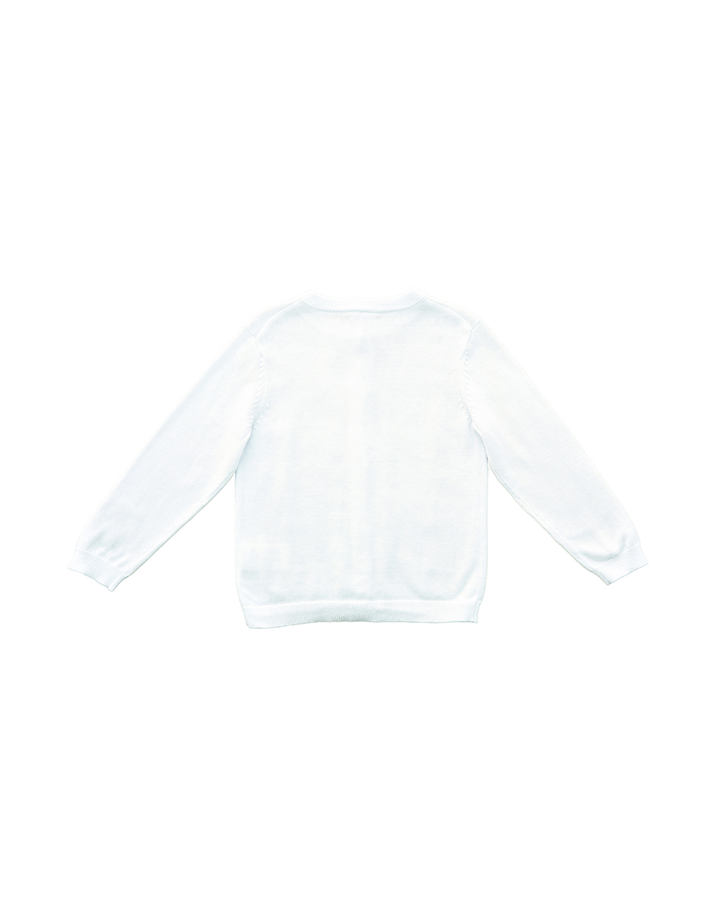 Cardigan blanco con estrellas
