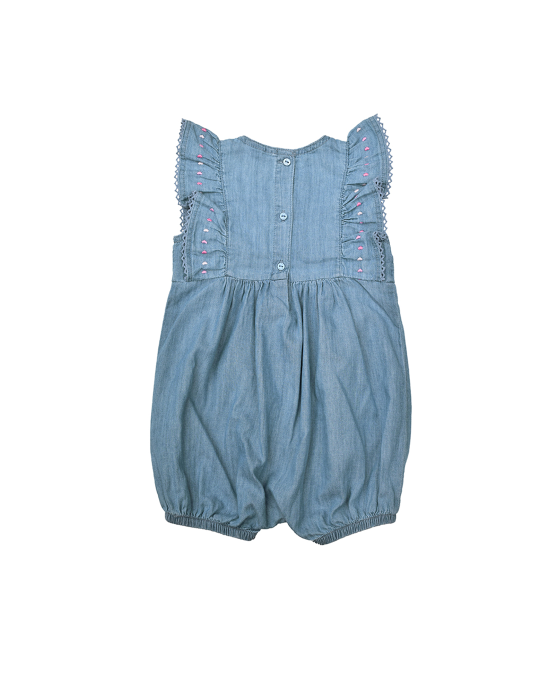 Jumper de chambray con bordado