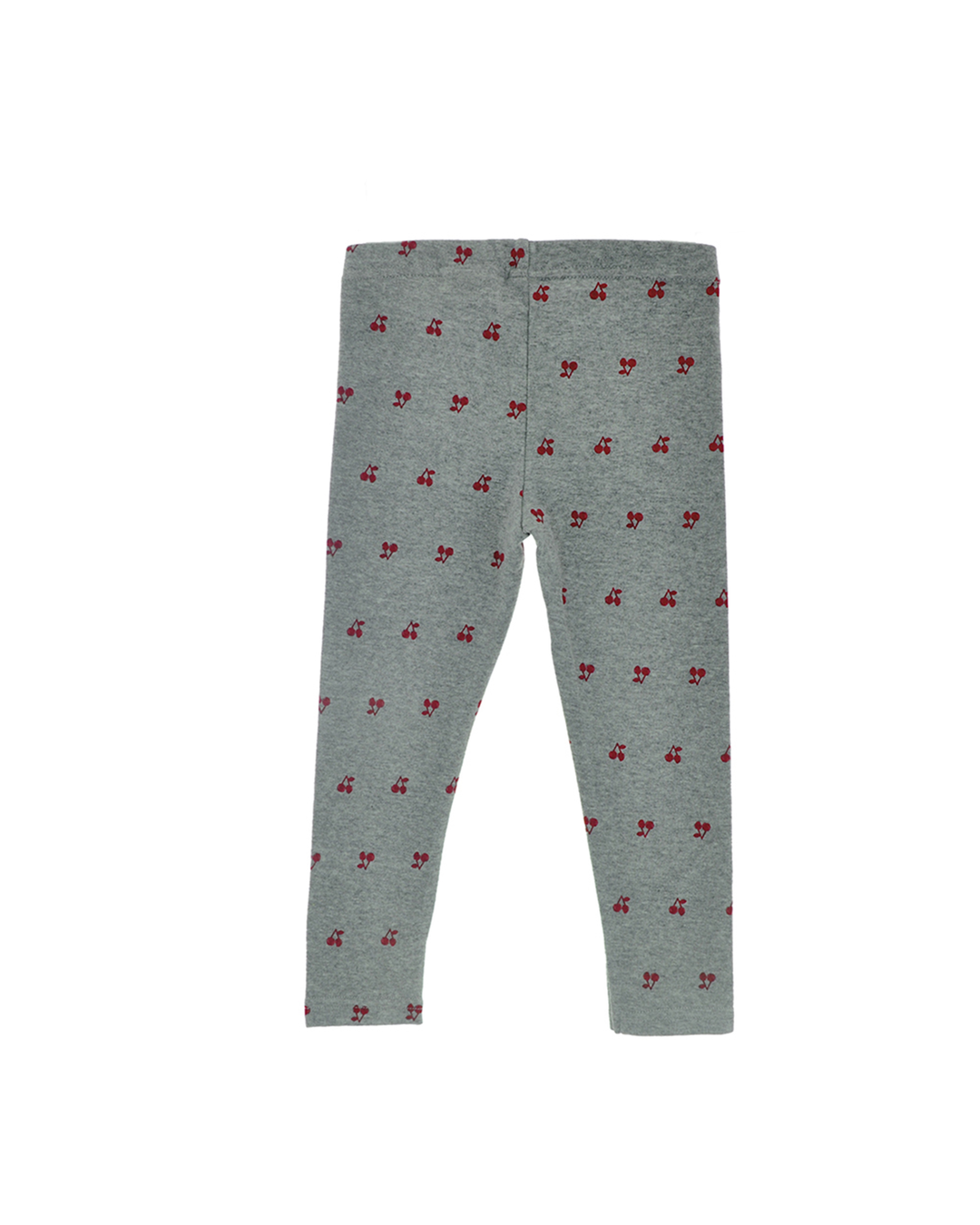 Legging gris con cerezas rojas