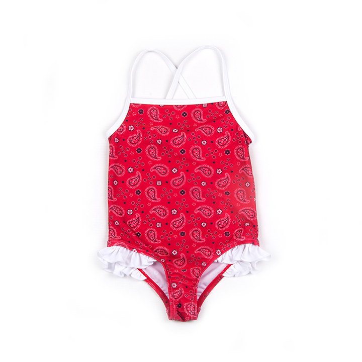 Traje de baño rojo para Bebé Niña
